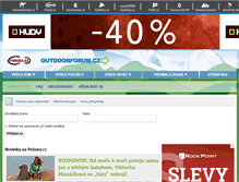 Tablet Screenshot of outdoorforum.cz